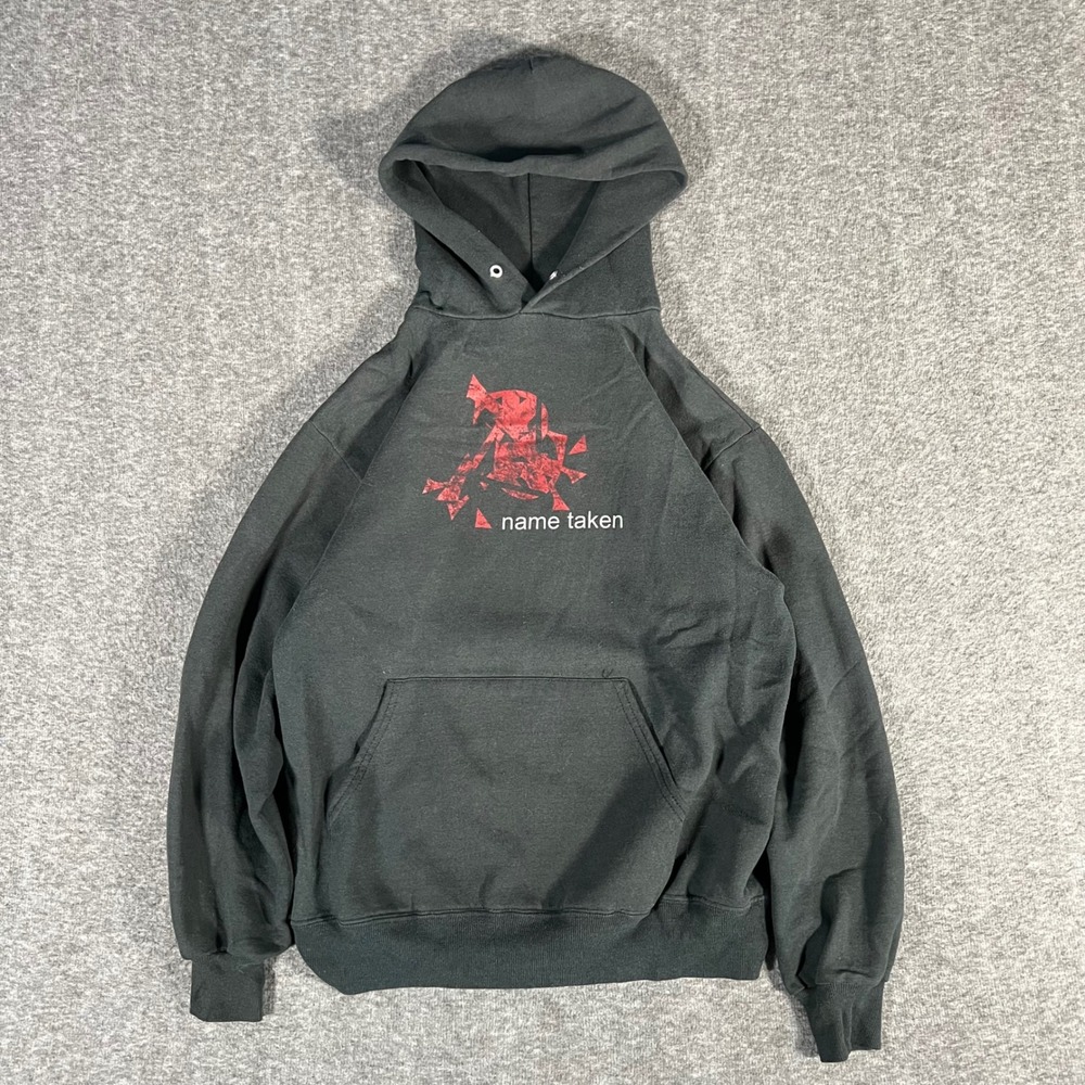 Vintage Name Taken Band Hoodie Jerzees Black Alt Rock California Native M 90s